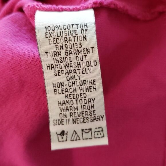 NWOT Bob Mackie T-Shirt Dress Embroidered Parrot Design Sz L - Picture 5 of 5